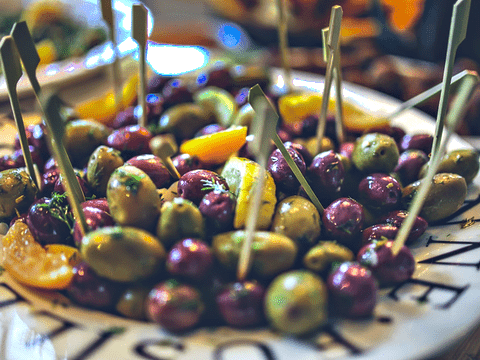 multi-colored olives