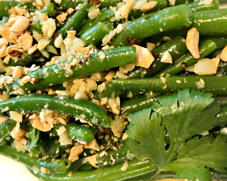 Green Beans with Garlic and Smoked Olive Oil