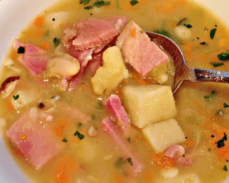 Potato Soup with Ham, Dairy Free